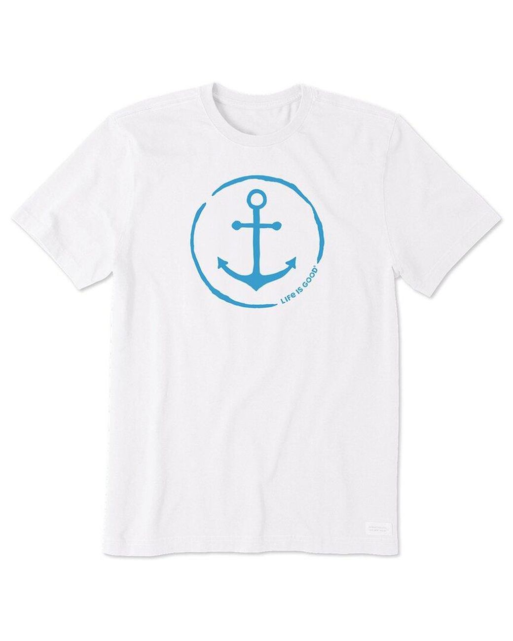 Life Is Good. White Crusher T-Shirt for men