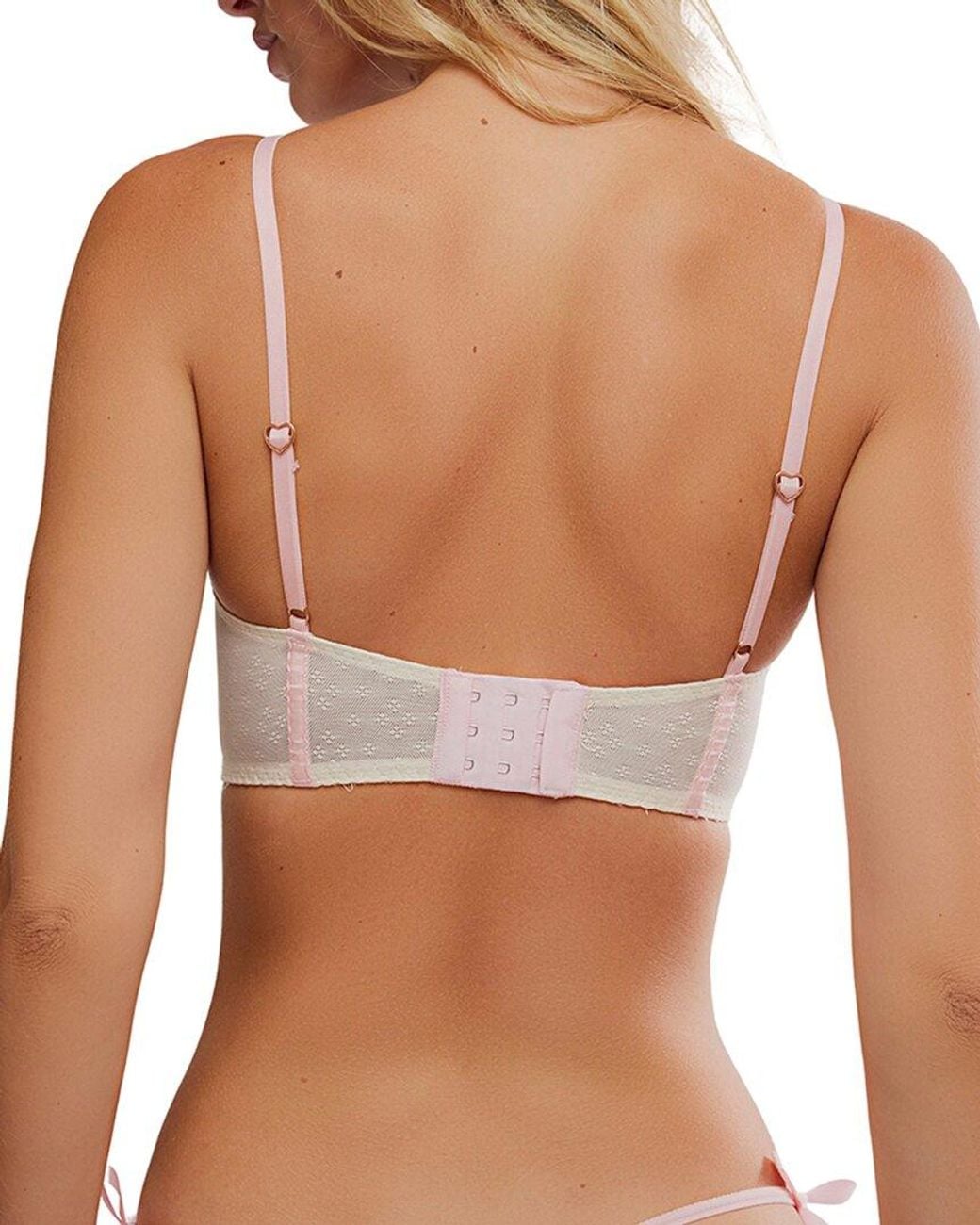 Free People White Sweet Love Balconette Bra