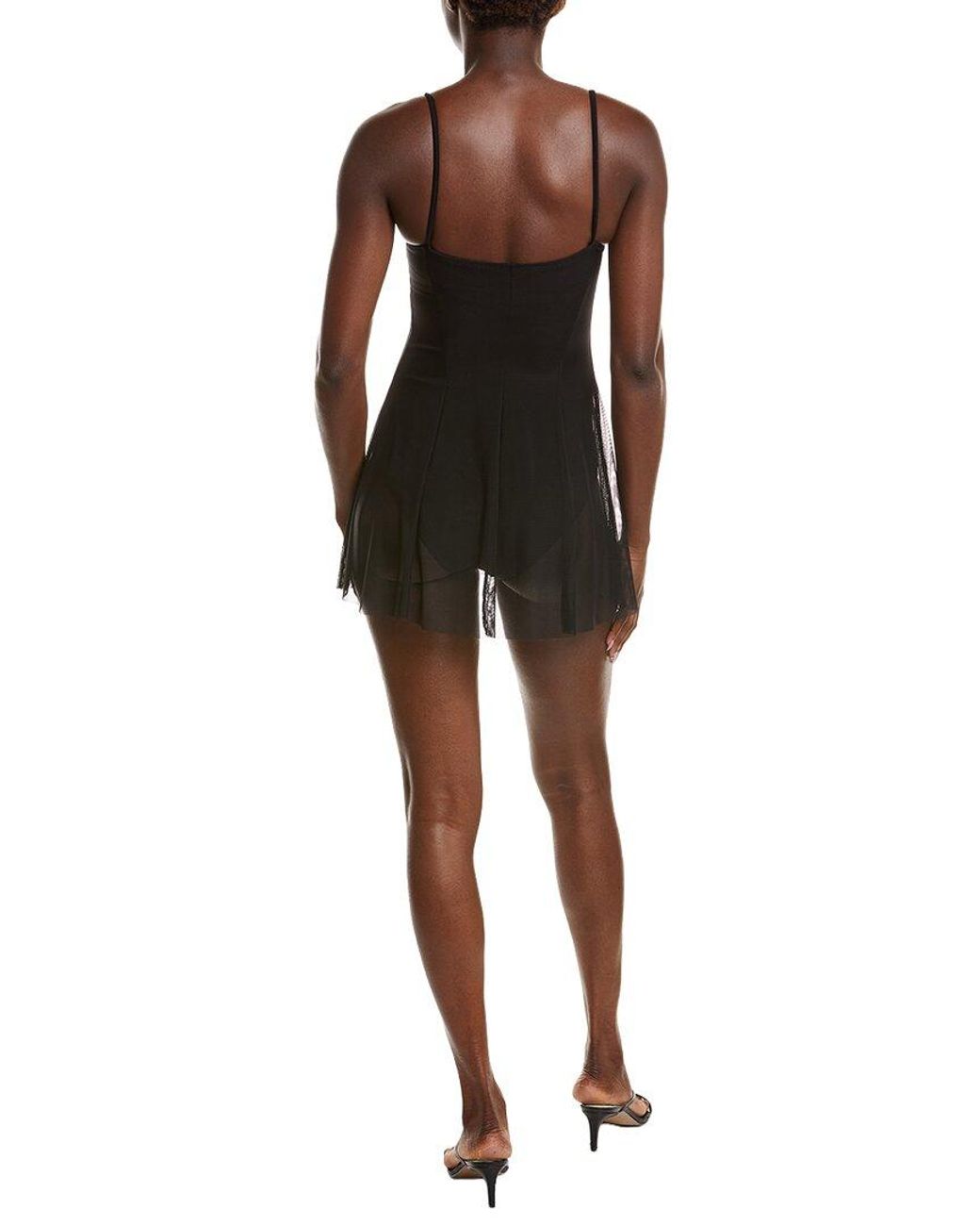 Norma Kamali Brown Underwire Pickleball Dress