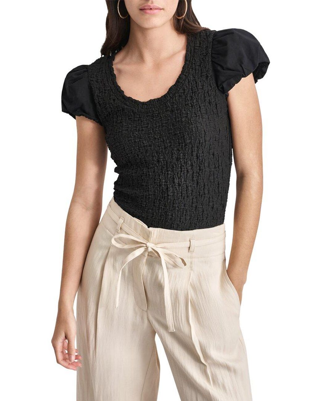 DKNY Black Knit Top