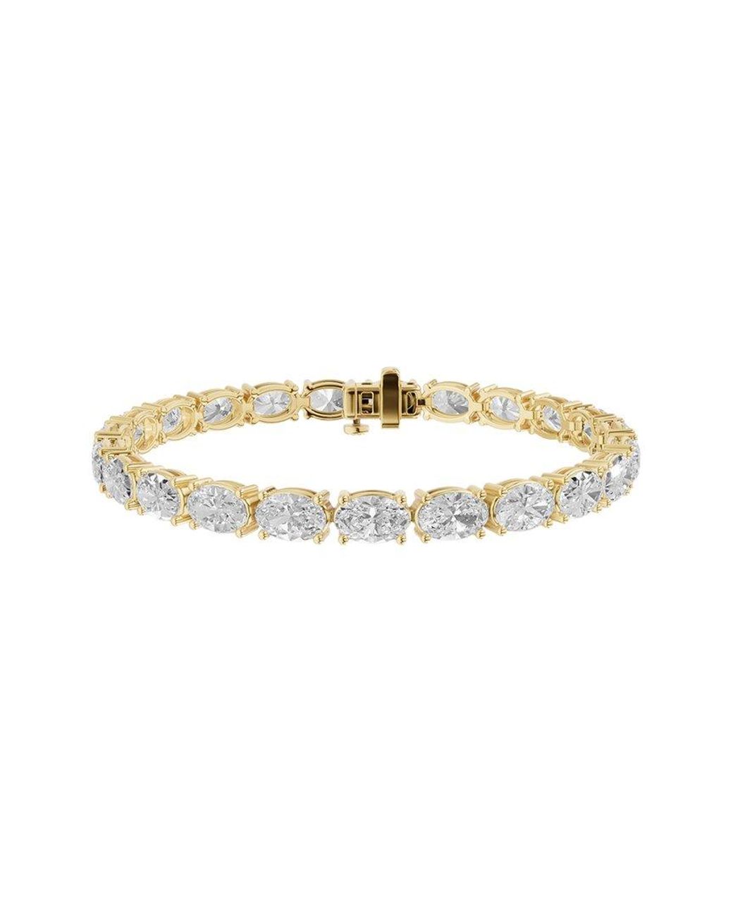 Lab Grown Diamonds White 14K 16.00 Ct. Tw. Lab-Grown Diamond Fashion Bracelet