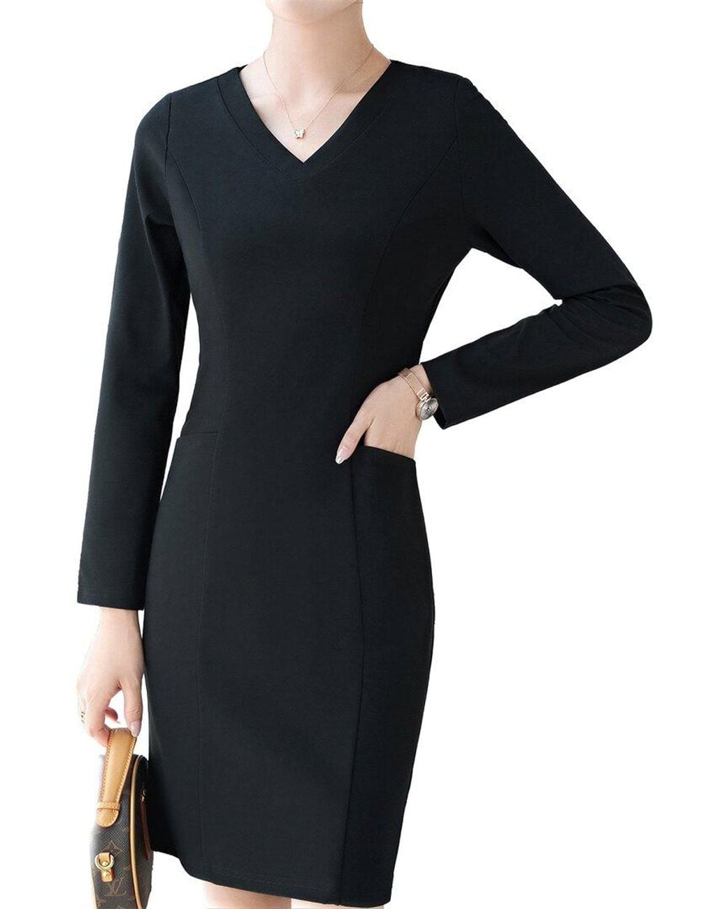 Olivia Taylor Black Dress
