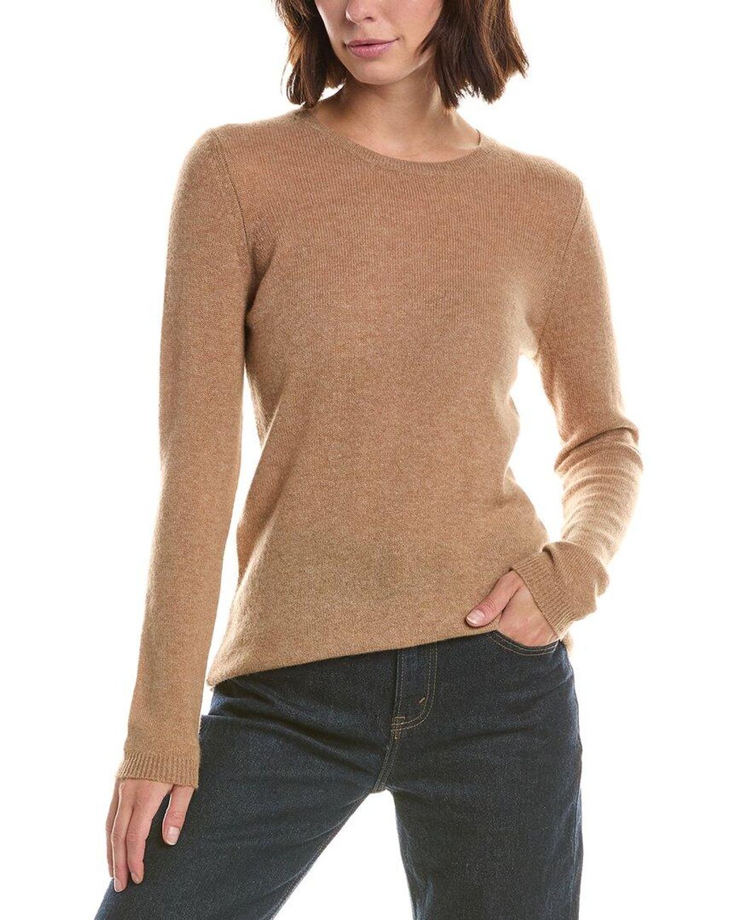 Forte Multicolor Basic Crewneck 100% Cashmere Sweater