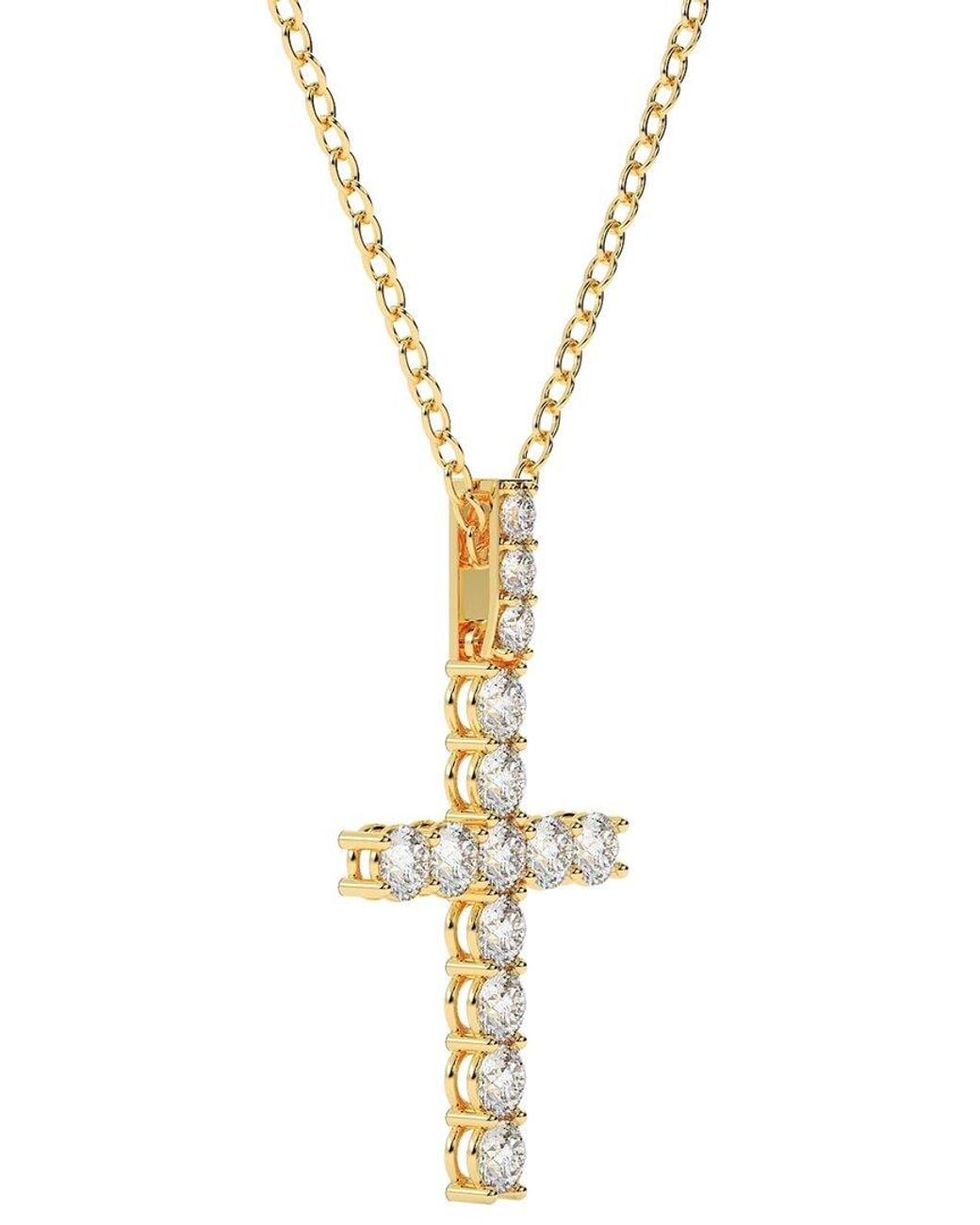 Diamond Select Cuts Metallic 14K 1.50 Ct. Tw. Diamond Pendant Necklace