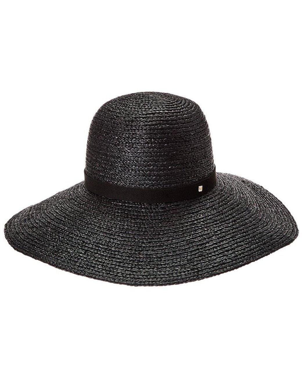 Bruno Magli Black Wide Brim Sun Hat