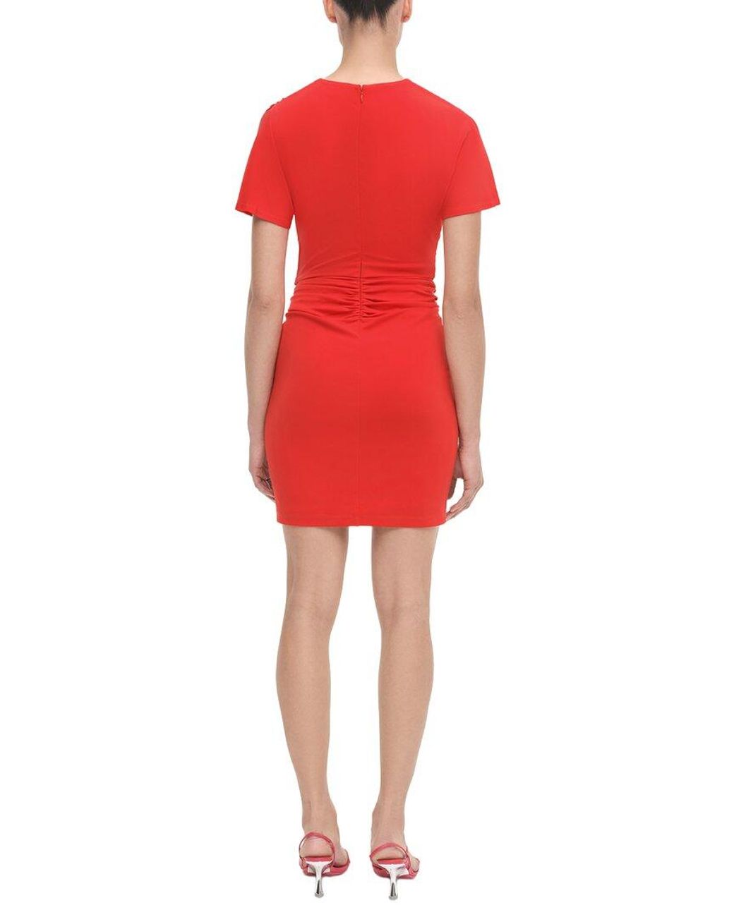 Jonathan Simkhai Red Kiko Mini Dress