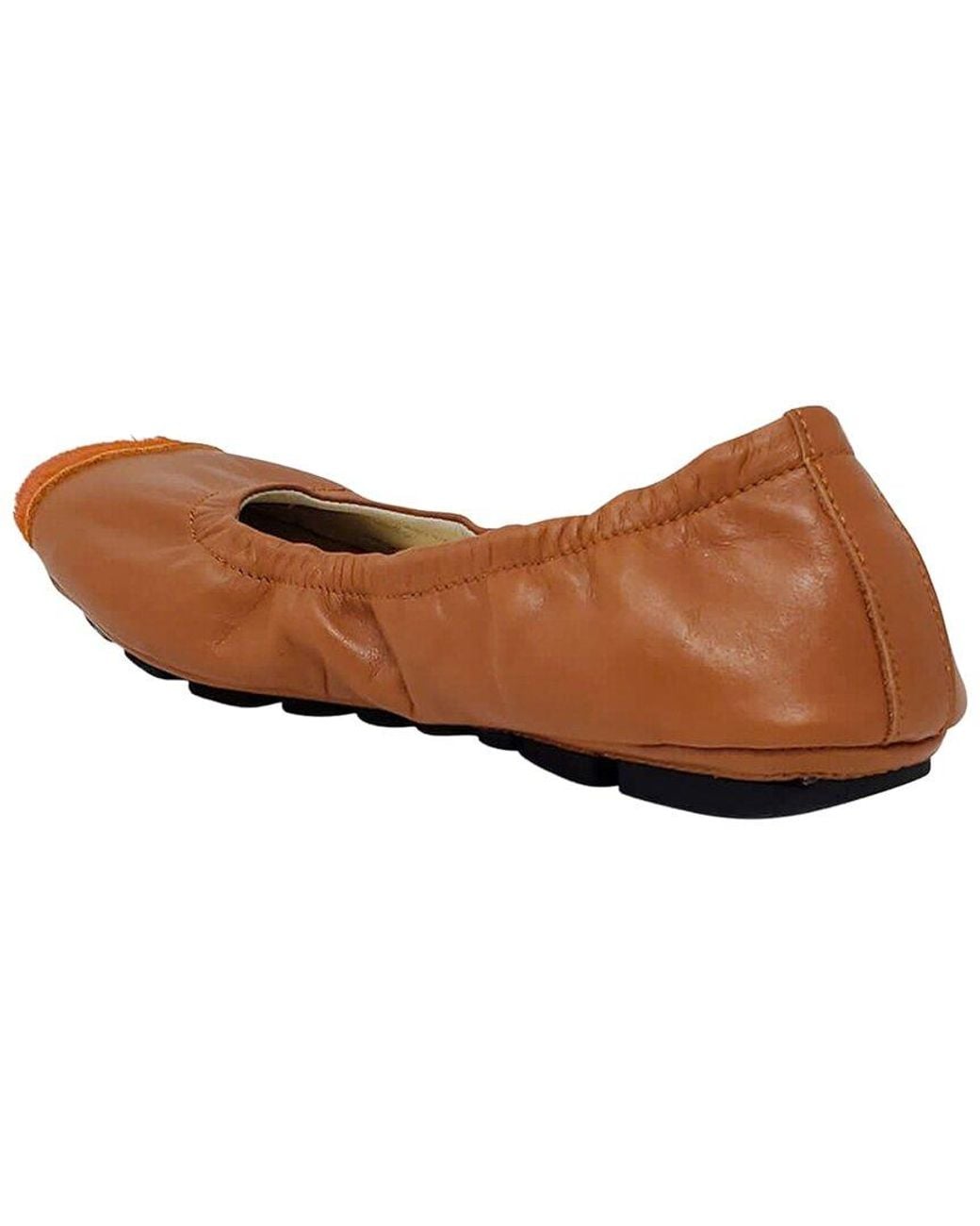 Madison Maison Brown Calf Hair Leather Ballet