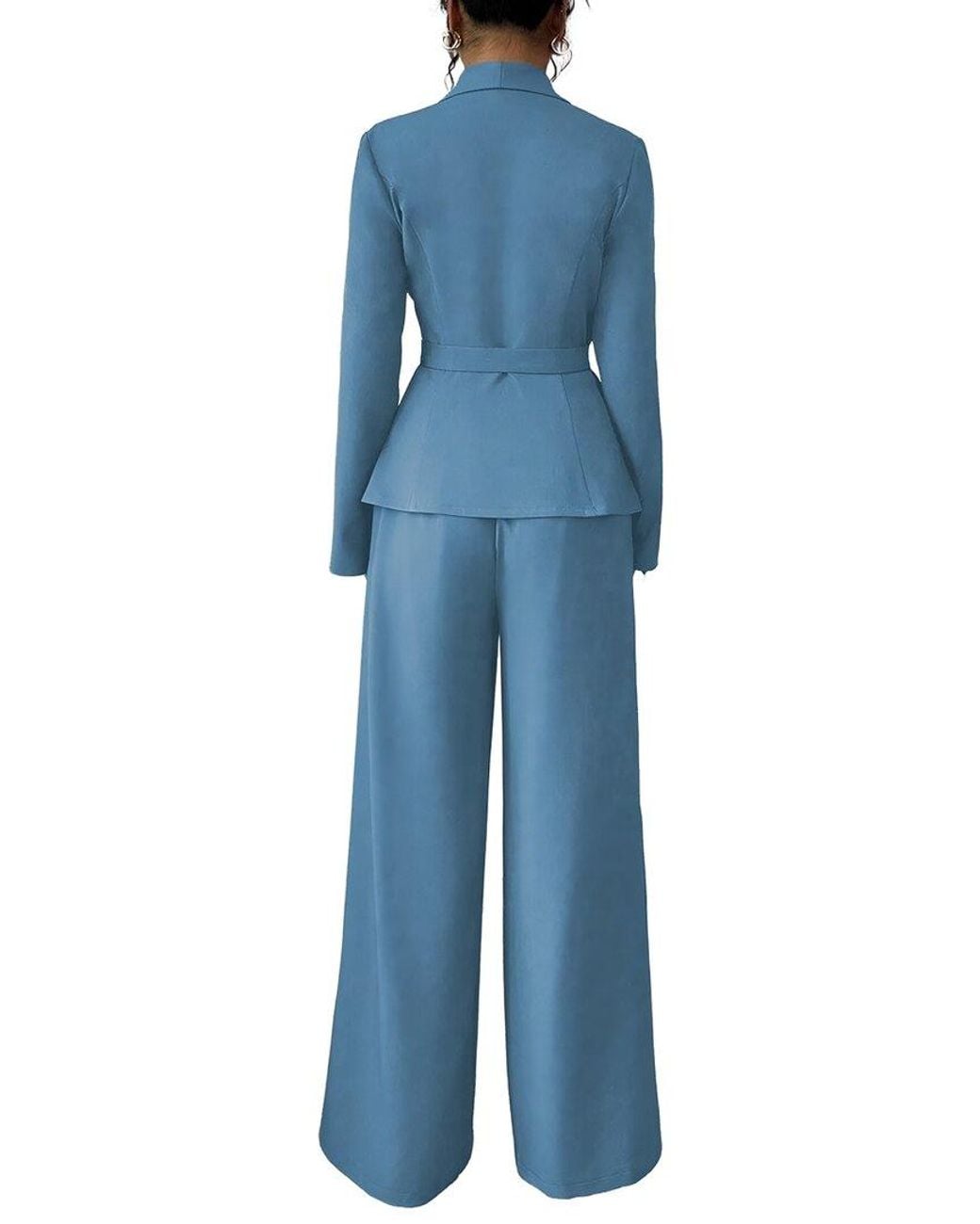 Amanda Royal Blue 2Pc Blazer & Pant Set