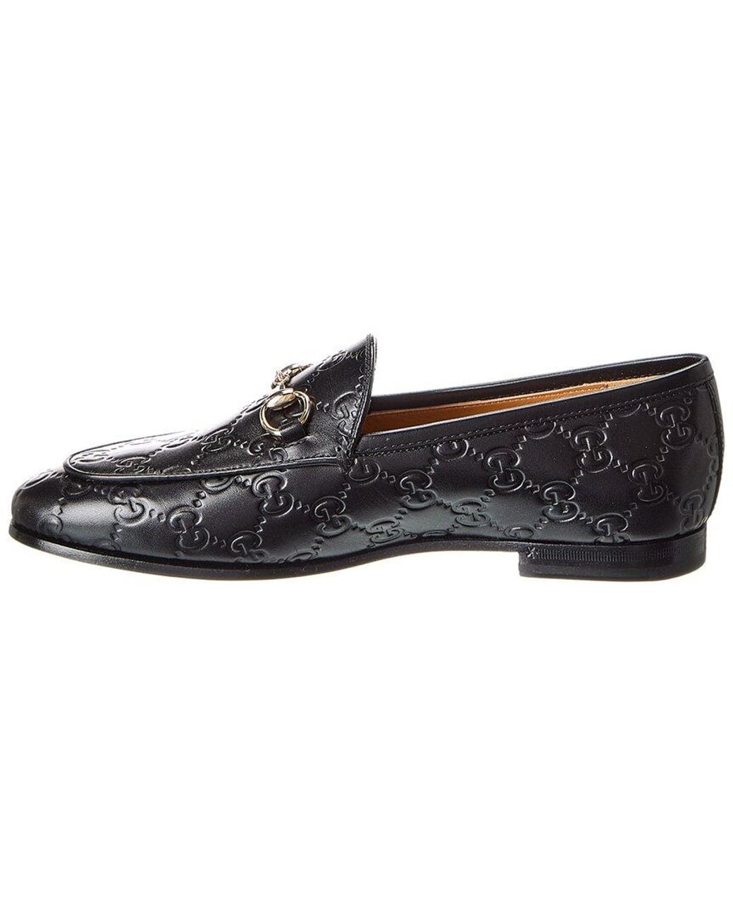 Gucci Black Jordaan Leather Loafer