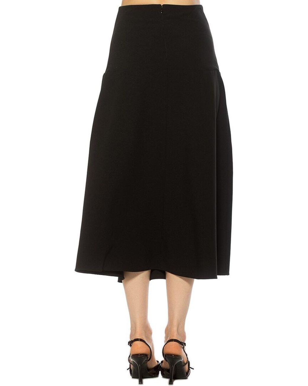 Alexia Admor Black Eres A-Line Skirt