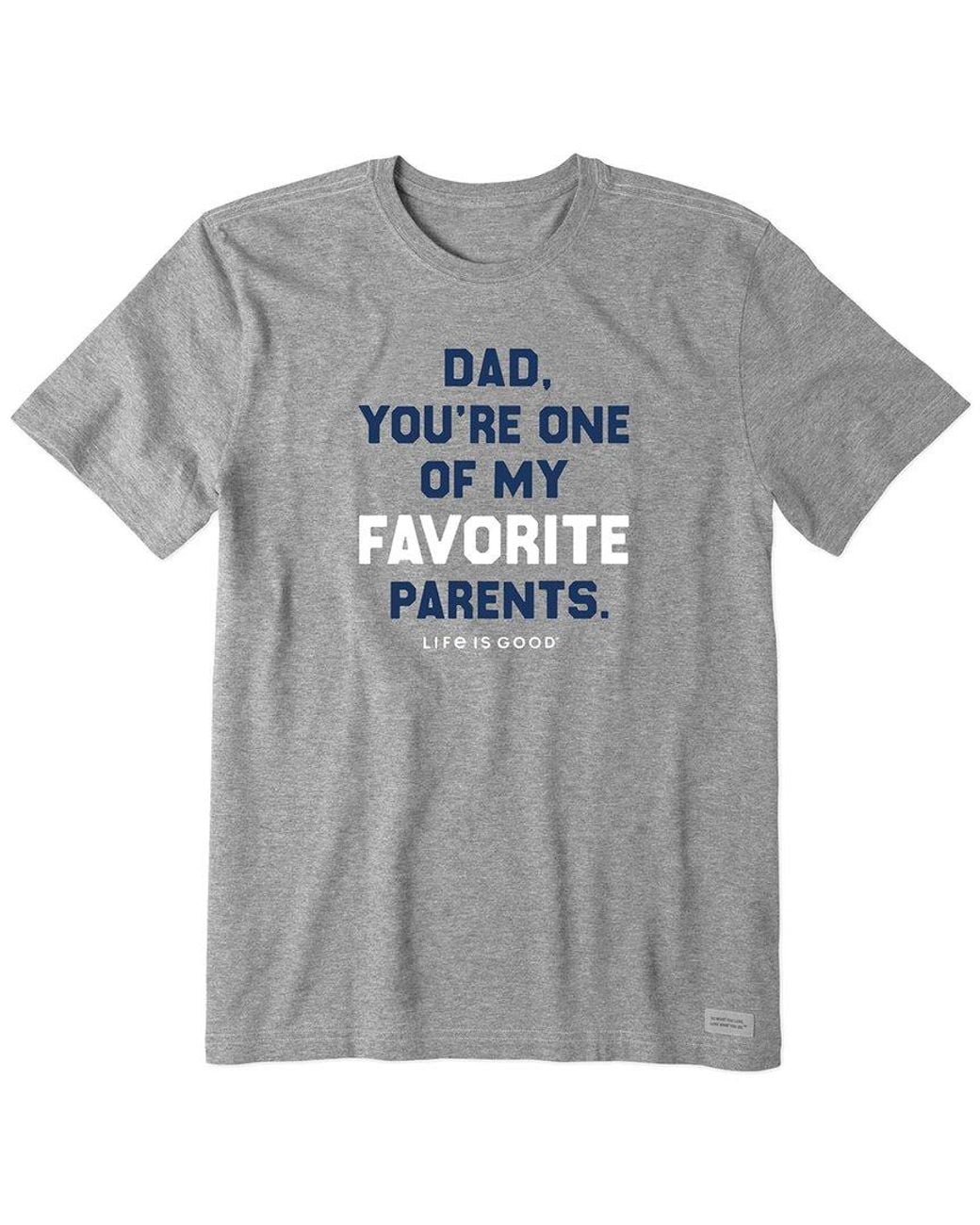 Life Is Good. Gray Crusher T-Shirt for men