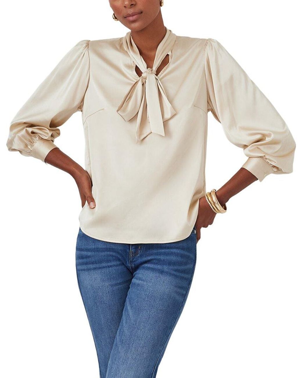 J.McLaughlin Natural Vienna Blouse