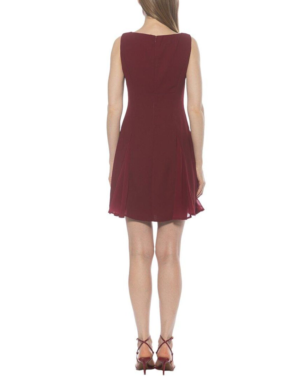 Alexia Admor Red Dianis Fit & Flare Dress