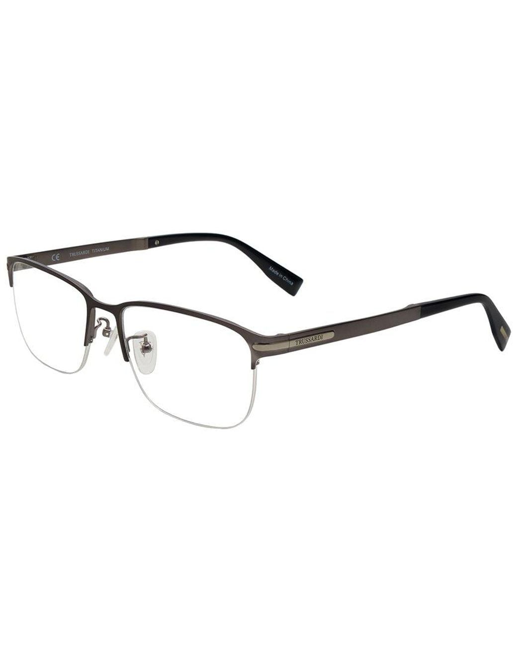 Trussardi Gray Vtr274F 56Mm Optical Frames