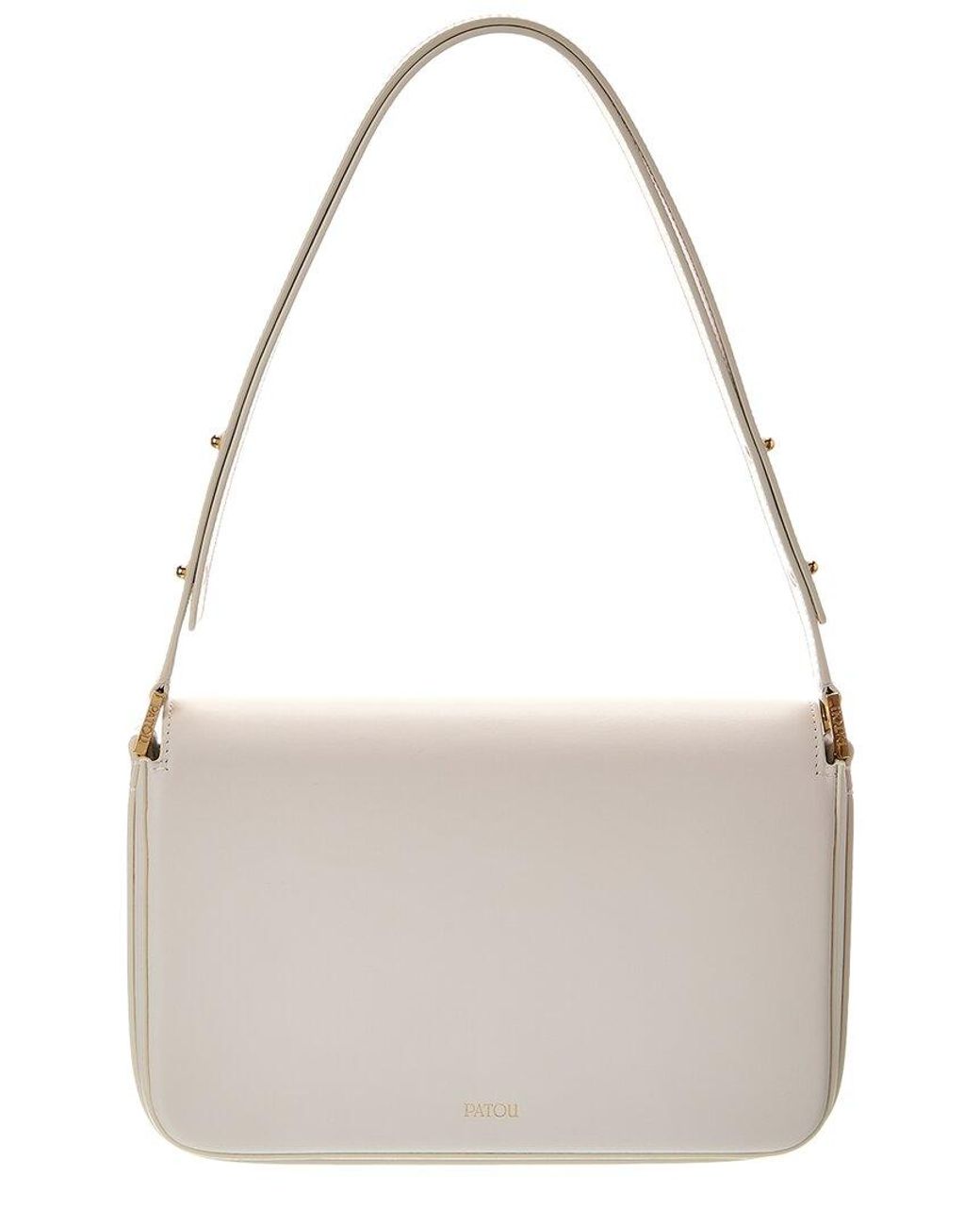 Patou Metallic Le Lock Leather Shoulder Bag
