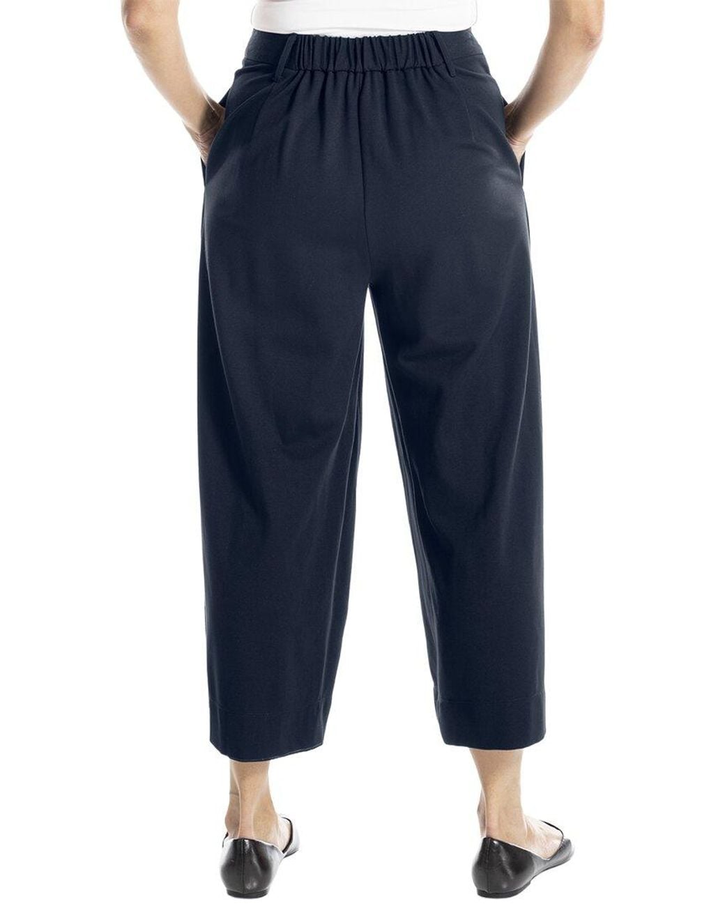 Max Studio Blue Ponte Culotte Pant