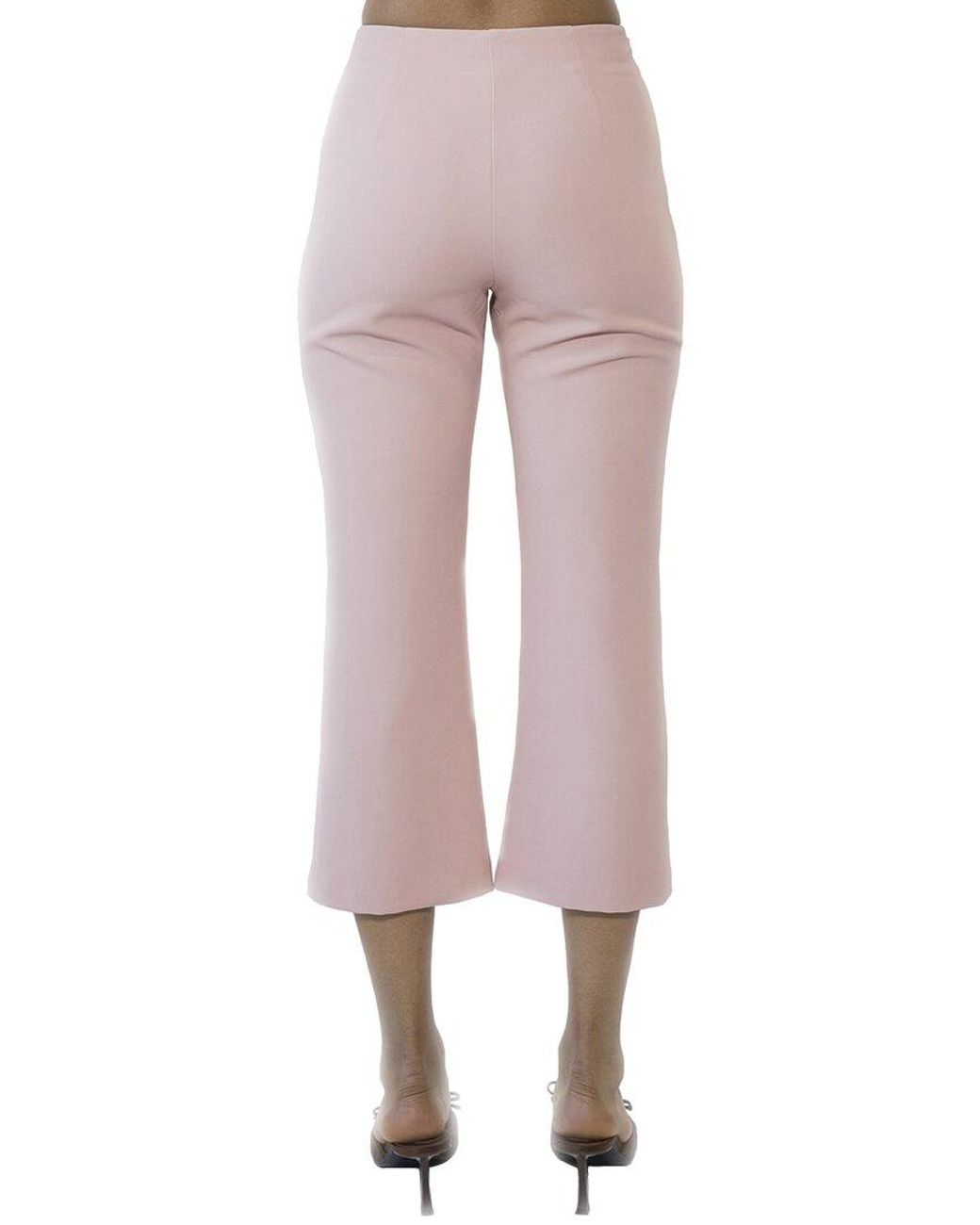 Alexia Admor Pink Quinn Flared Cropped Pants