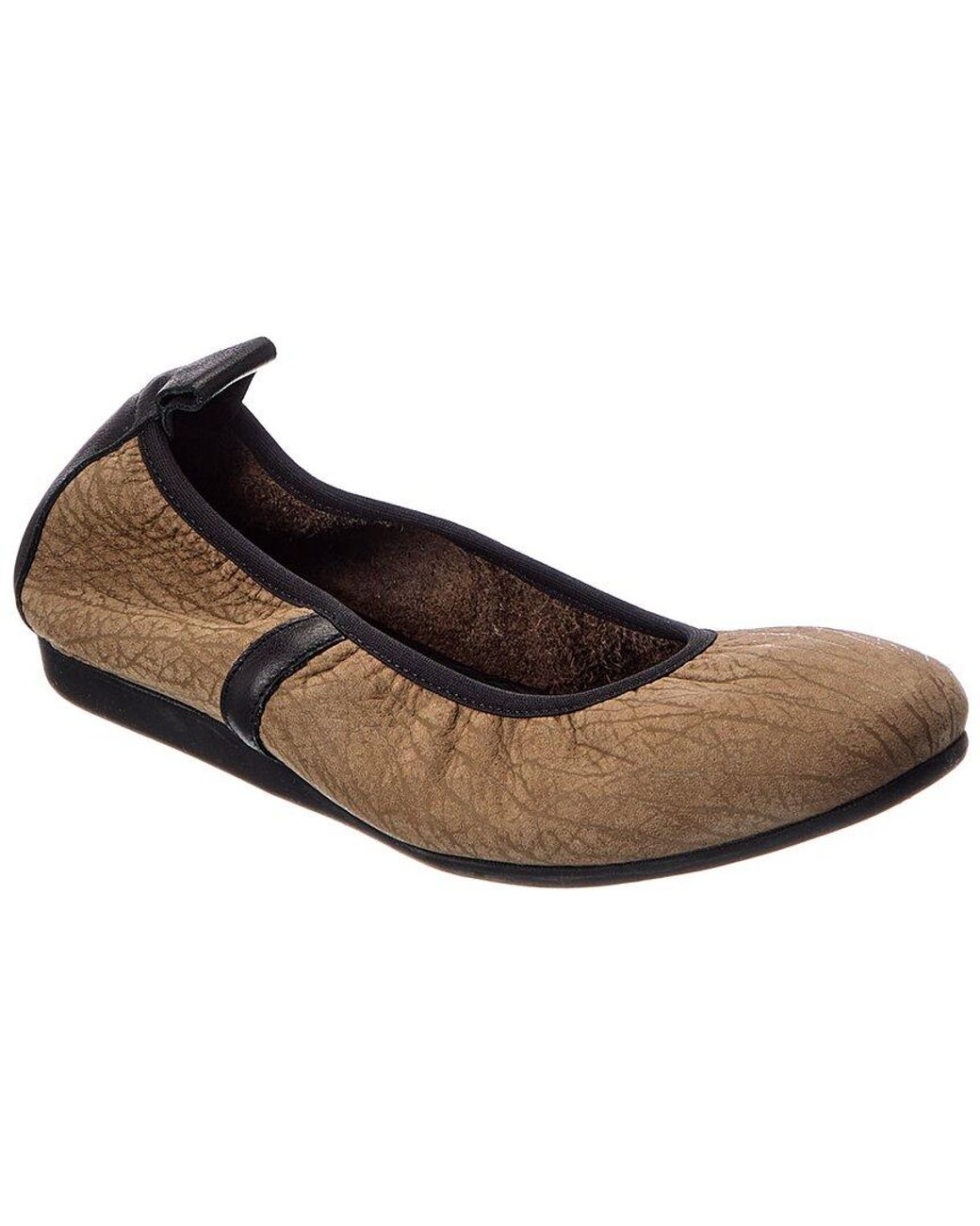 Arche Brown Lamour Leather Flat