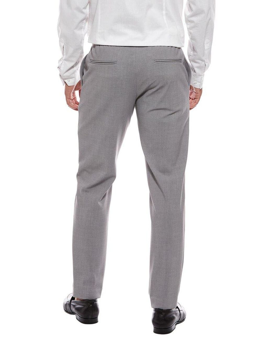 Theory Gray Mayer Wool-Blend Pant for men