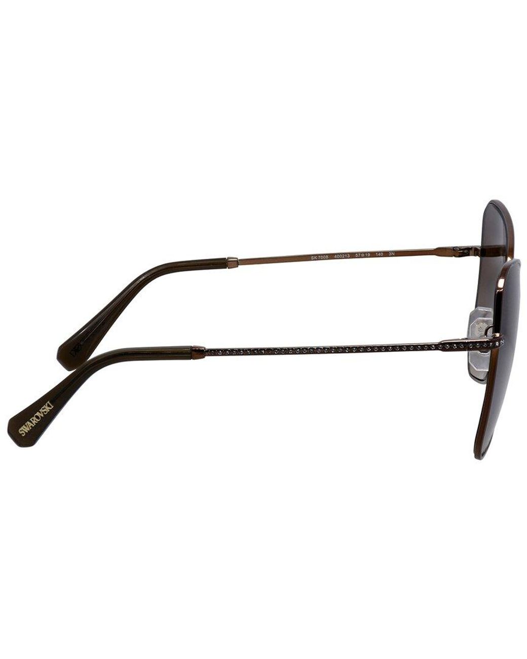 Swarovski Brown Sk7008 57Mm Sunglasses