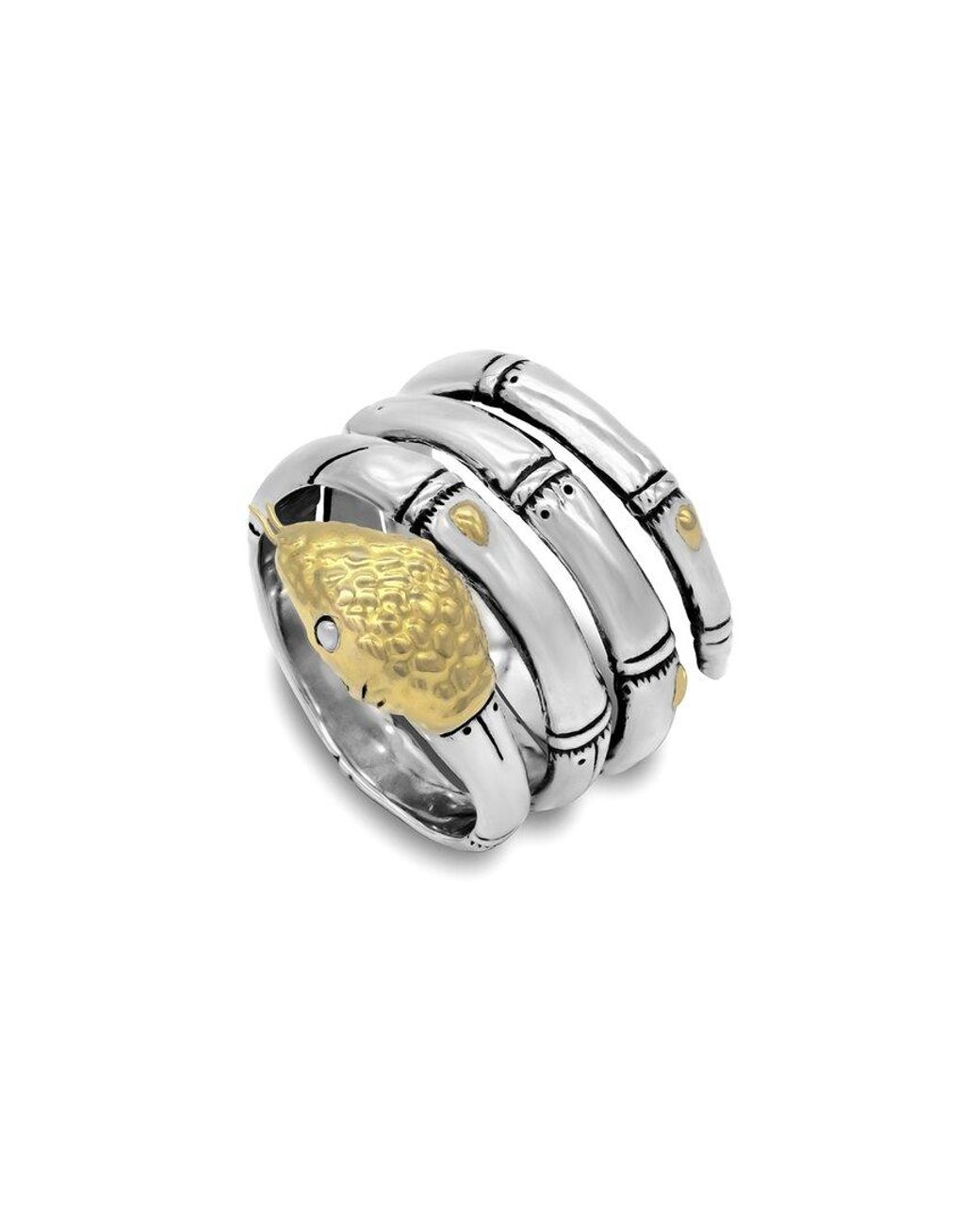 Samuel B. White 18k & Silver Wraparound Snake Ring