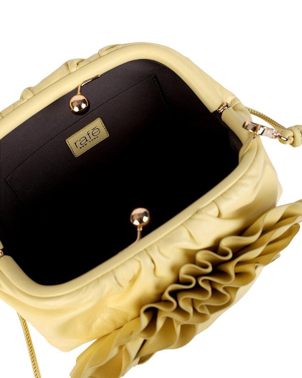 Rafe New York Metallic Aya Leather Clutch