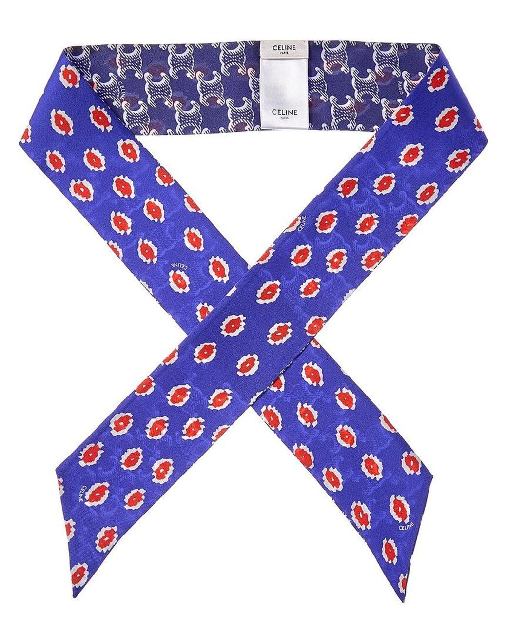 Céline Blue Bobo Silk Scarf