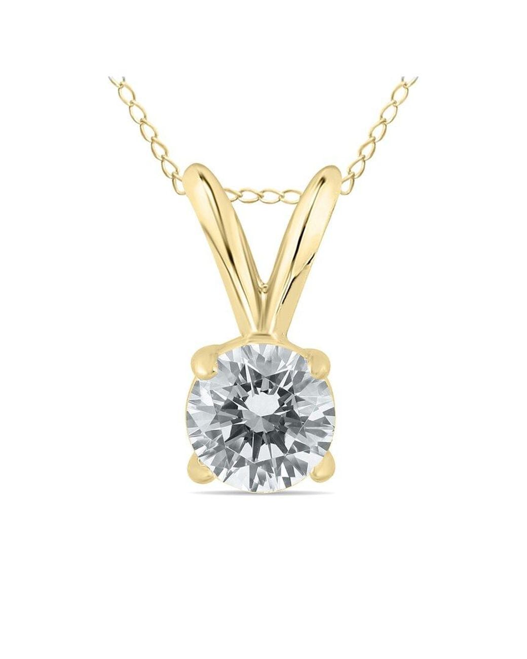 Diamond Select Cuts Metallic 14k 0.50 Ct. Tw. Diamond Necklace