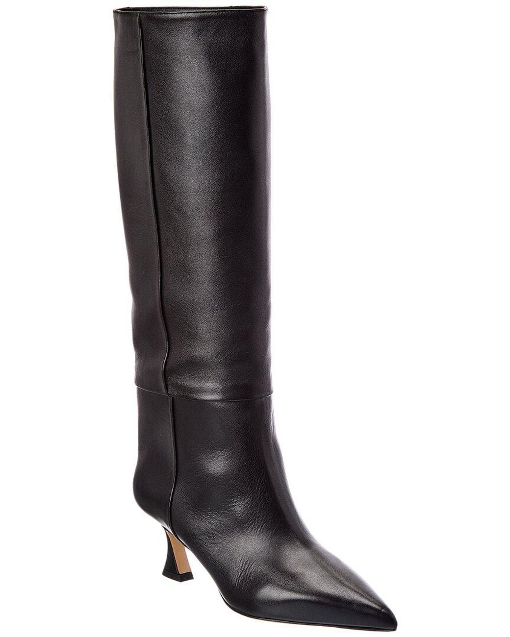 Alexandre Birman Black Brena 60 Leather Knee-High Boot