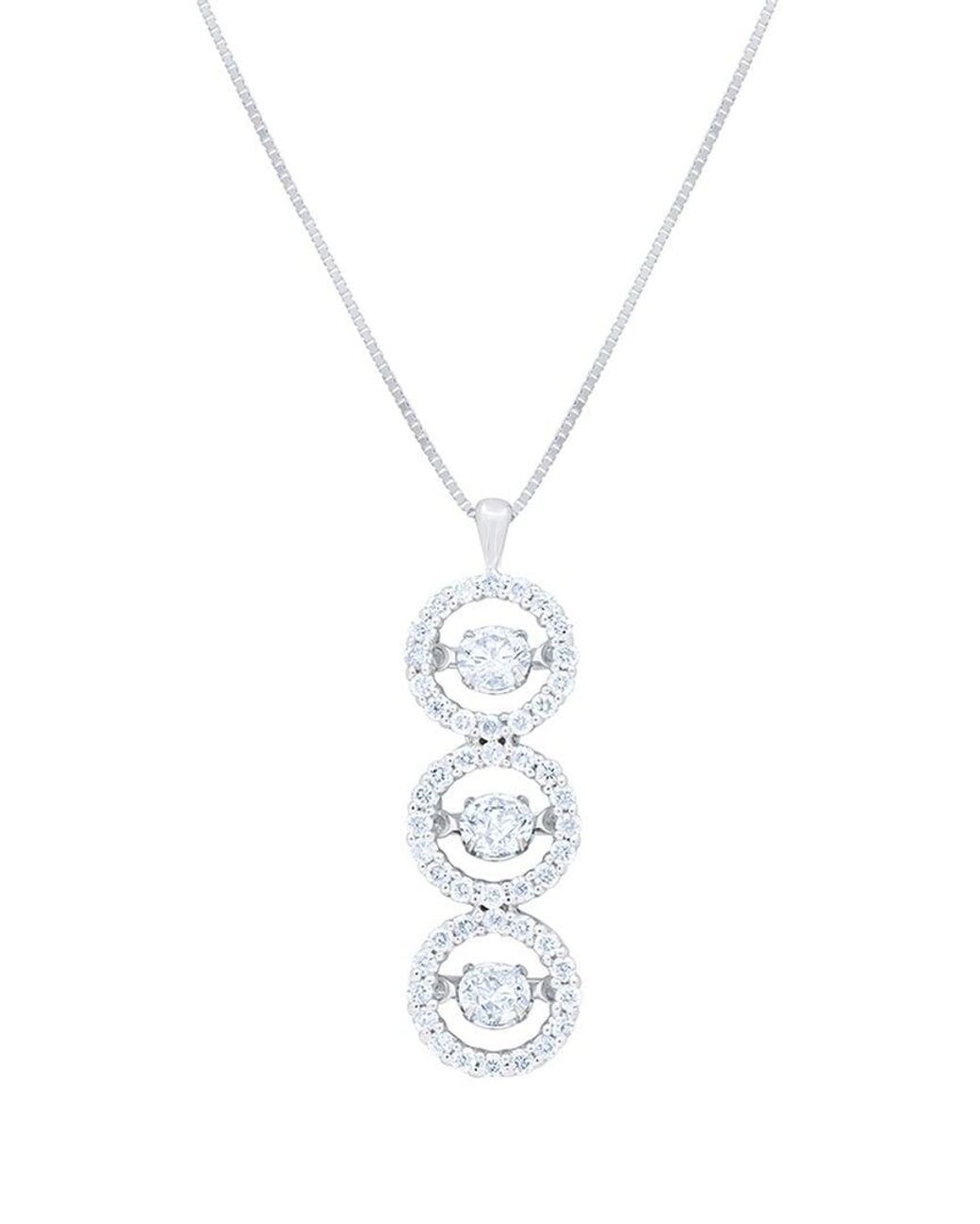 Diana M White Fine Jewelry 14k 1.00 Ct. Tw. Diamond Floating Pendant Necklace