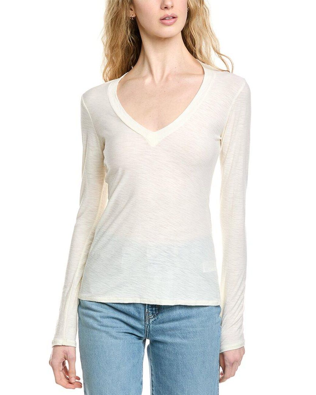 James Perse Gray 3Pk Relaxed V-Neck T-Shirt