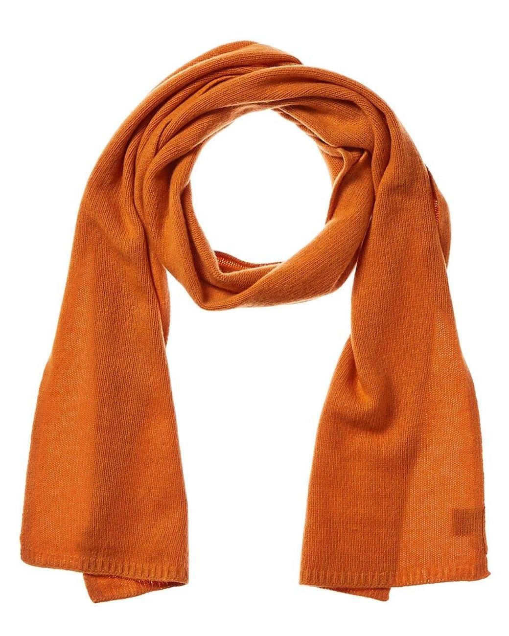Portolano Orange Cashmere Scarf for men