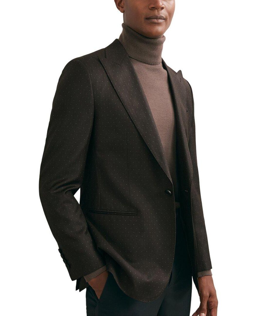 Reiss Black Jake Wool Formal Jacket for men