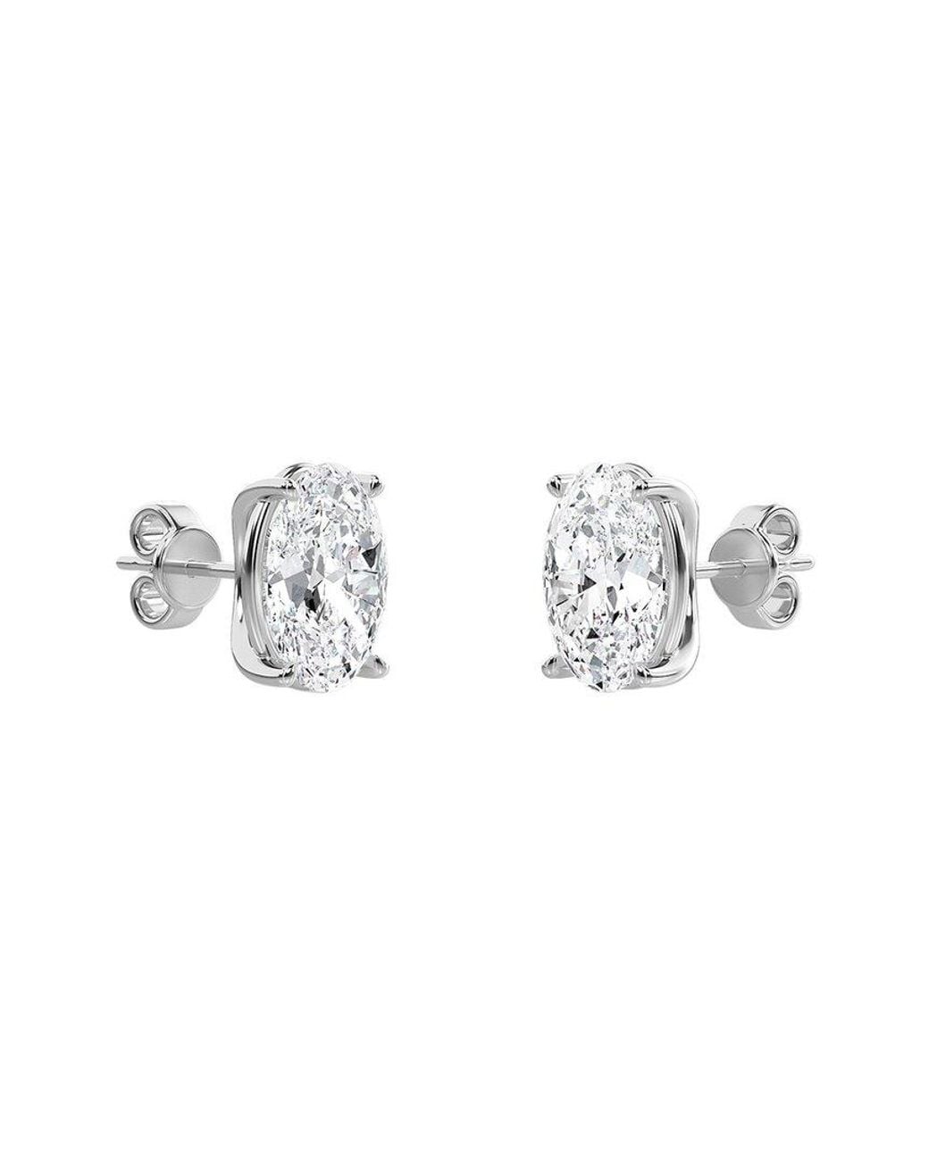 Diana M Metallic Diana M. Fine Jewelry 14k 1.02 Ct. Tw. Lab Grown Diamond Studs