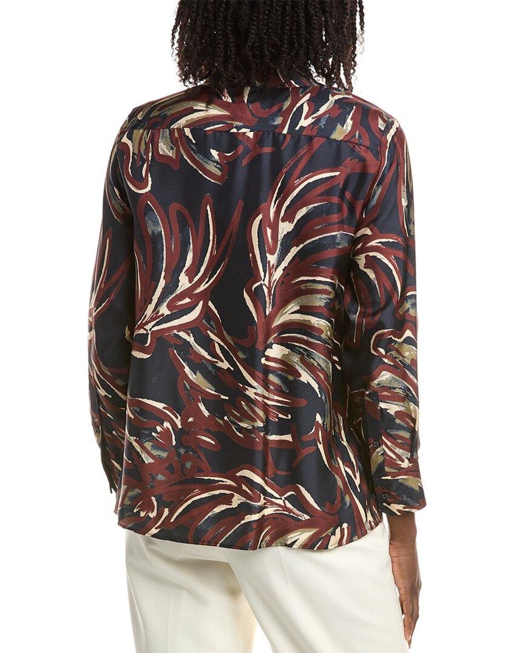 Max Mara Black Weekend Rive Silk Shirt