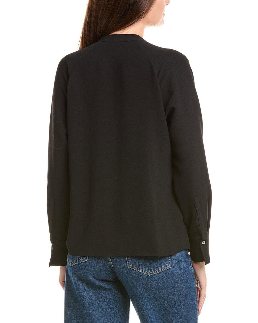 Vince Black Dolman Sleeve Blouse