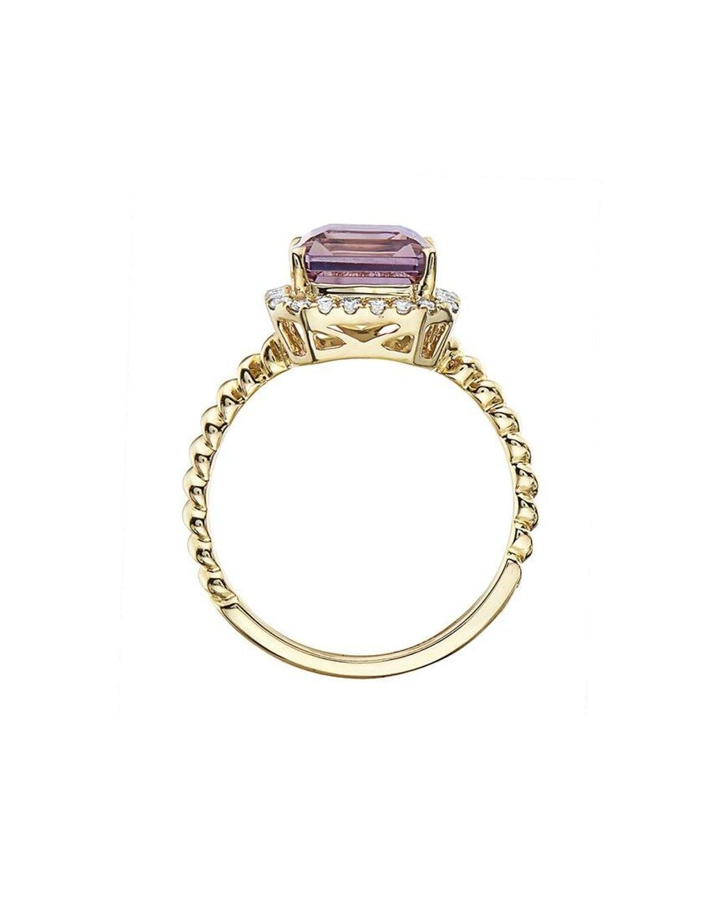 Effy Fine Jewelry White 14K 3.54 Ct. Tw. Diamond & Ametrine Ring