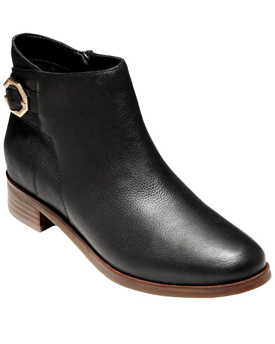 Cole Haan Lilah Buckle Leather Bootie 