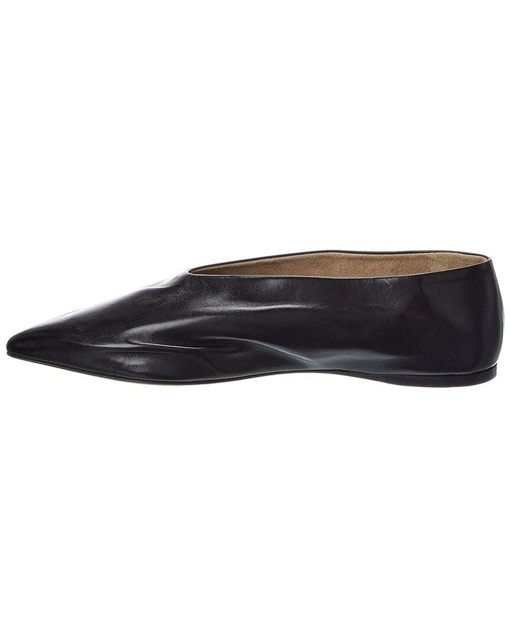 Khaite Black Jacquemus Miriam Leather Ballerina Flat
