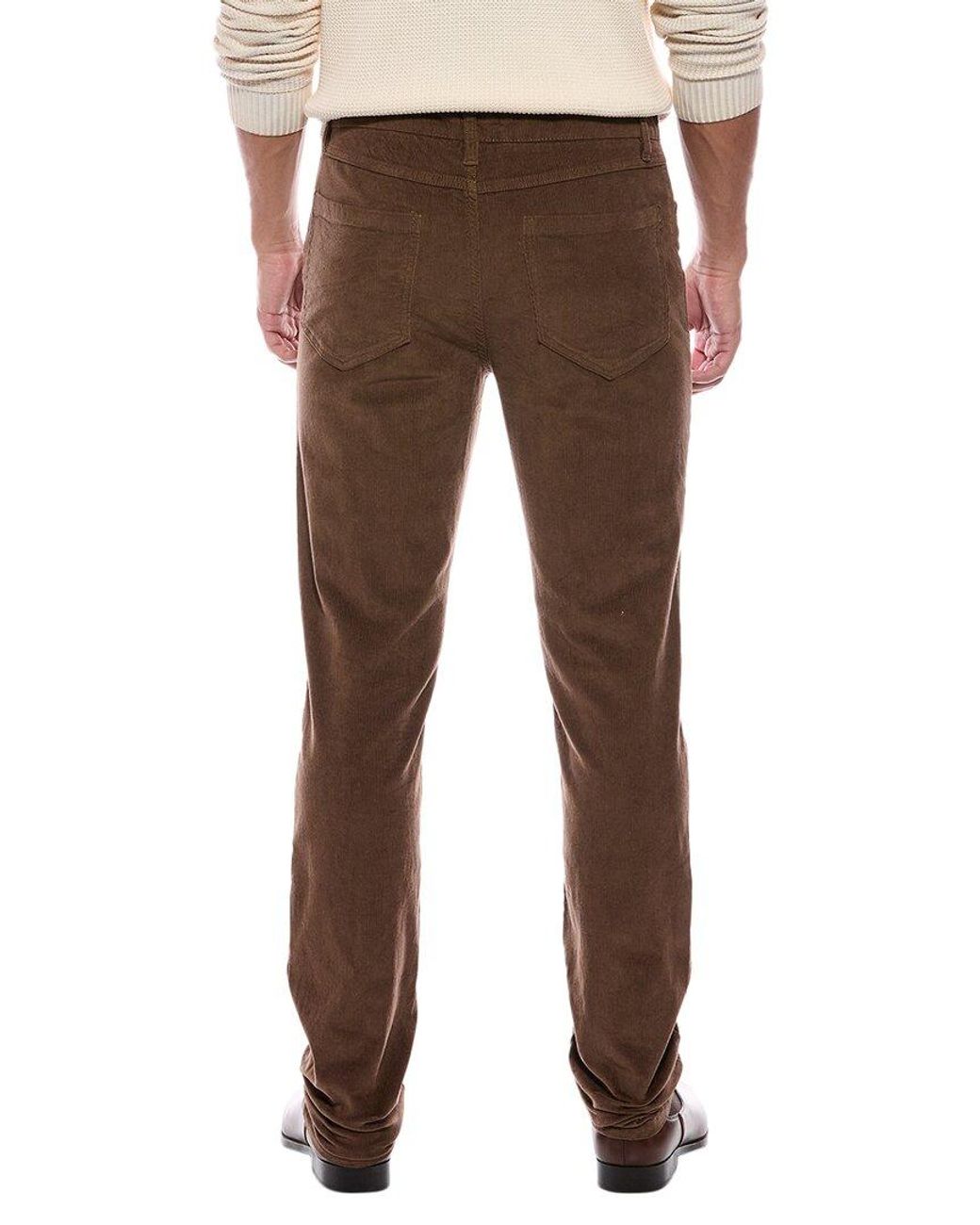 Vintage 1946 Brown Stretch Corduroy Enzyme Wash Pant for men