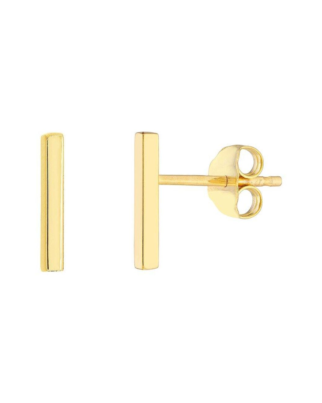 HAWLEY ST Metallic 14K Geometric Earrings