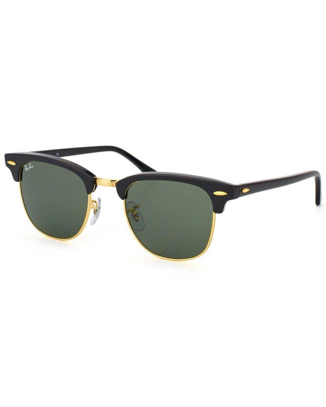 Ray-Ban Rb3016 W0365 Clubmaster 51mm Sunglasses in Green | Lyst Australia
