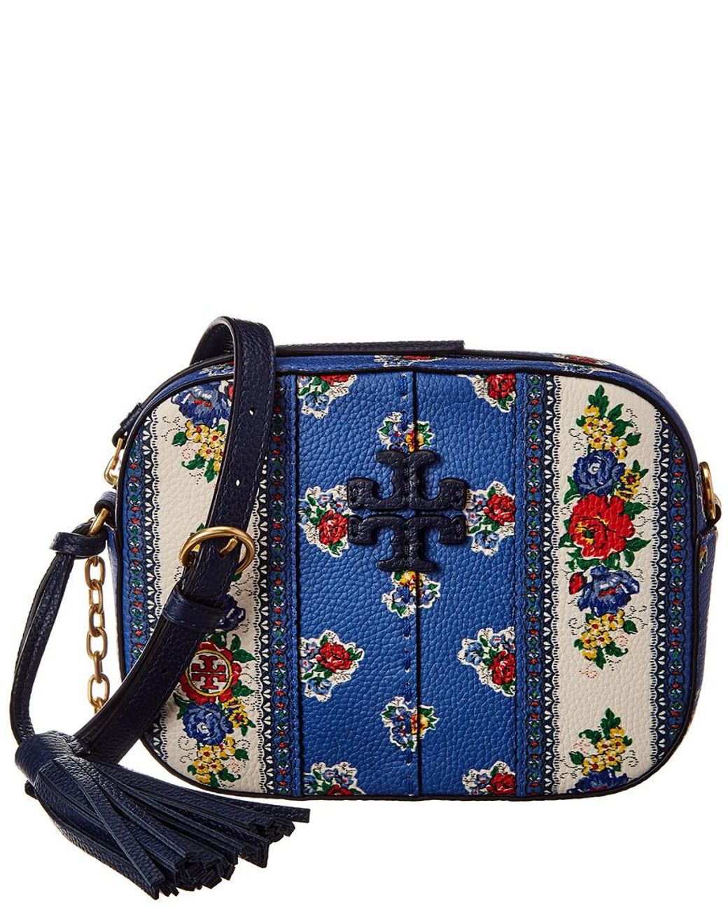 Tory Burch Mcgraw Floral Leather 
