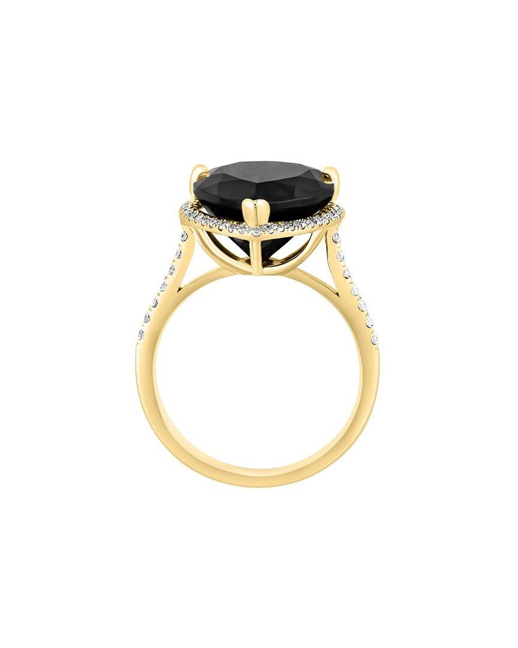 Effy Fine Jewelry Multicolor 14K 8.21 Ct. Tw. Diamond & Onyx Ring
