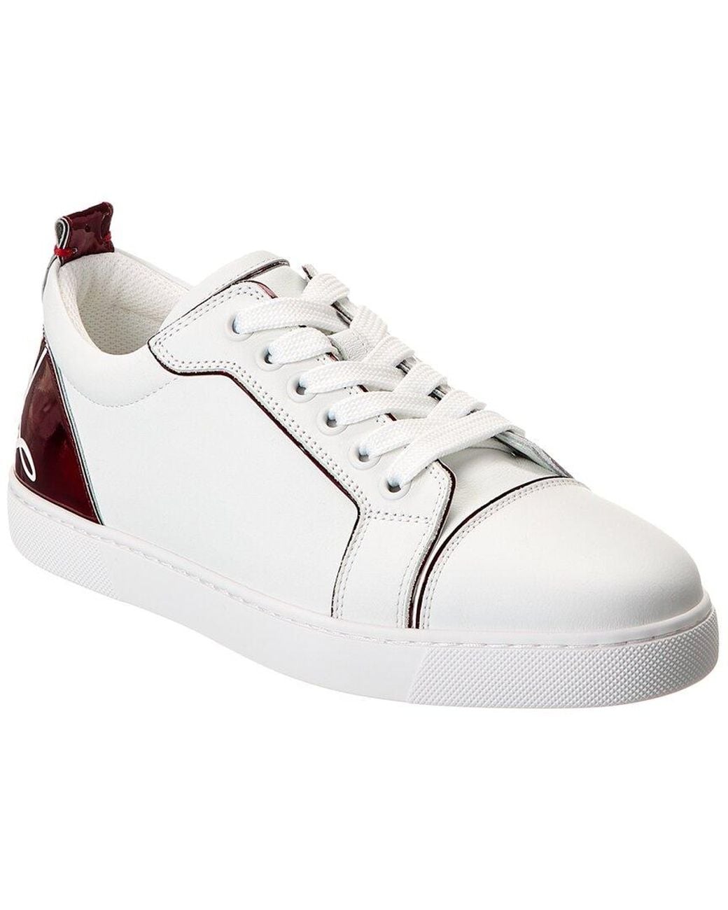 Christian Louboutin White Fun Louise Junior Leather Sneaker