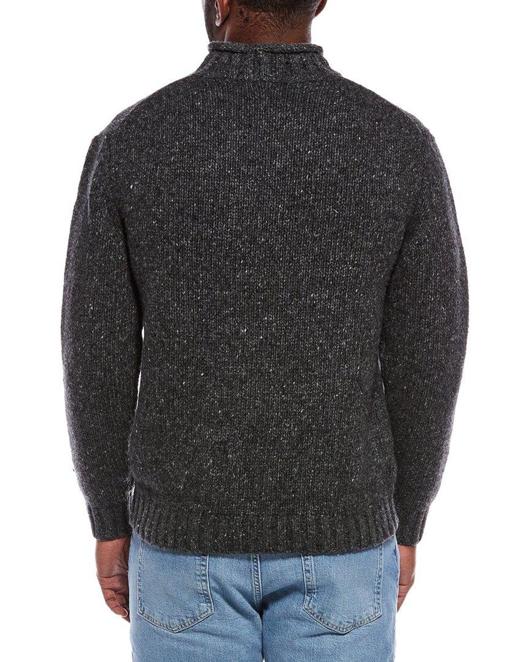 Madewell Gray Donegal Wool & Alpaca-Blend Roll Neck Sweater for men