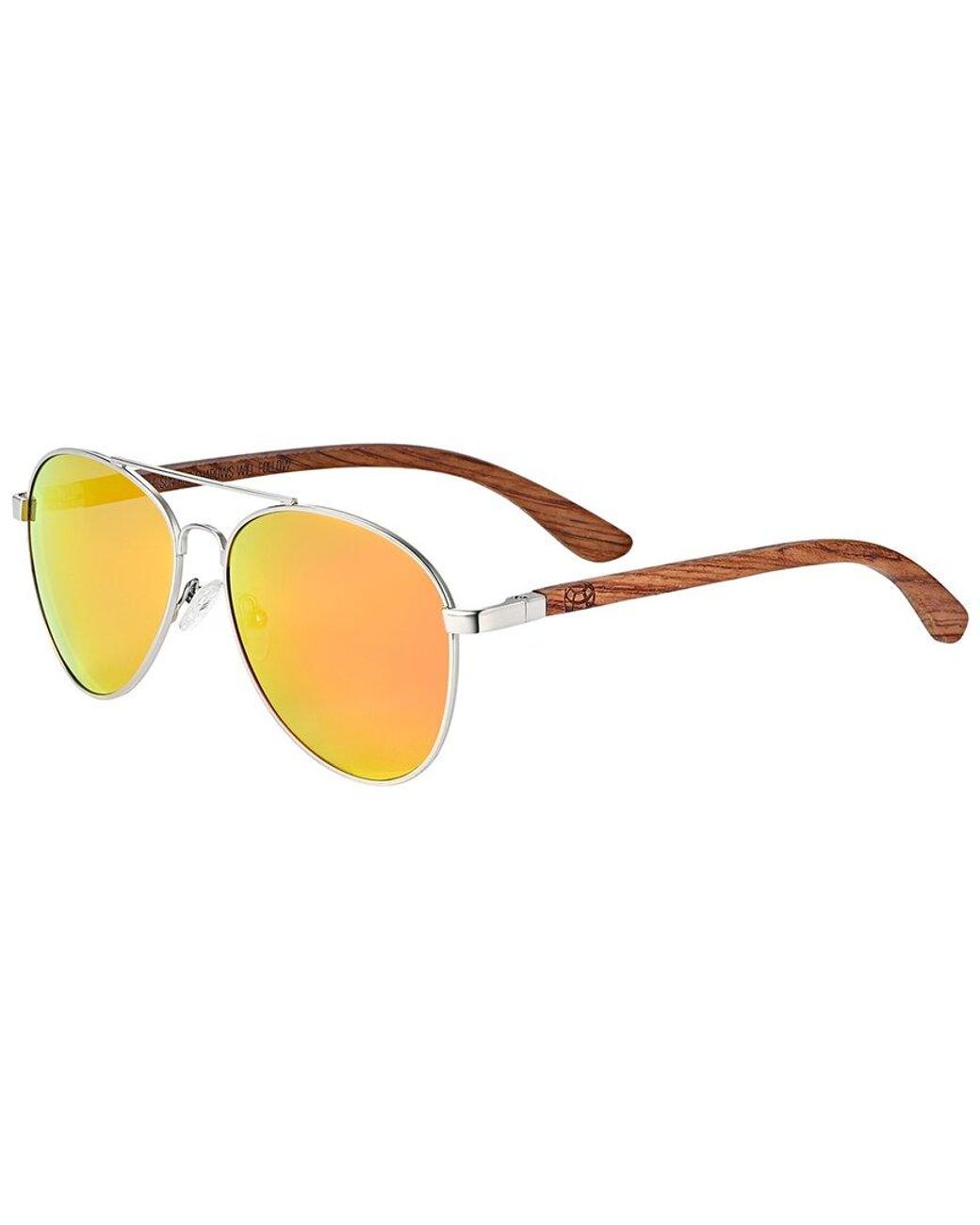 Earth Wood Metallic Sayulita 61Mm Polarized Sunglasses for men