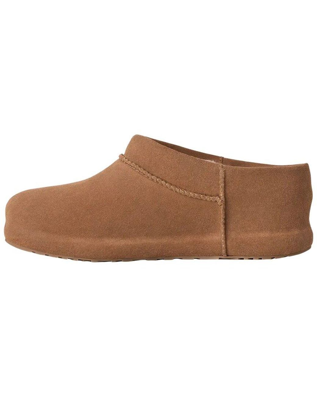 Ugg Brown Enwrap Suede Clog