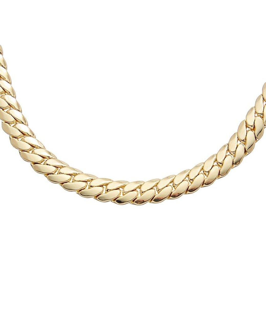 Juvell Metallic 18K Plated Cuban Link Necklace