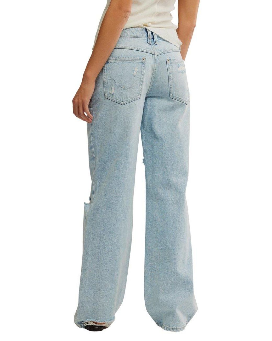 Free People Blue Tennessee Low Rise Relaxed Jean